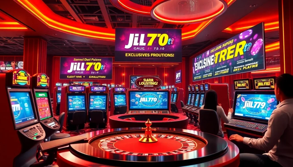 Players enjoying a thrilling gaming experience at Jili777.fit online casino, showcasing exciting slot games and promotions.