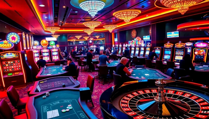 Experience the thrill of SC88 at an electrifying casino scene, showcasing vibrant gameplay and exciting betting strategies.